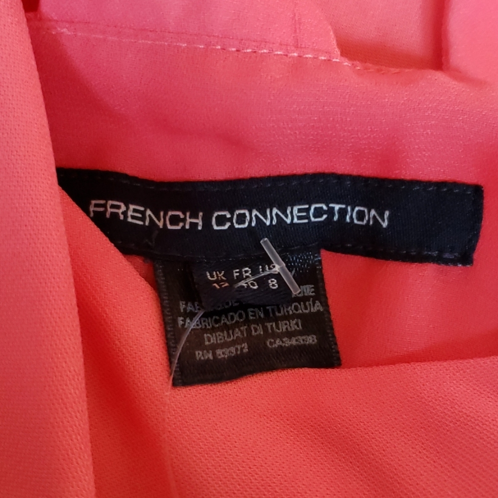 NWT French connection coral mini dress size 8 - Picture 3 of 6